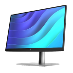 HP E22 G5 - E-Series - monitor a LED - 21.5" (21.5" visualizzabile) - 1920 x 1080 Full HD (1080p) @ 75 Hz - IPS - 250 cd/m² - 1000:1 - 5 ms - HDMI, DisplayPort, USB - nero, nero e argento (supporto)